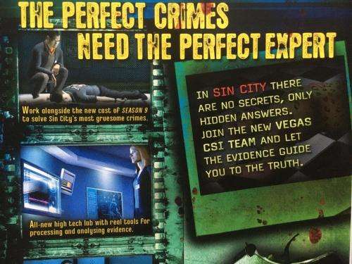 Xbox 360 - CSI Crime Scene Investigation Deadly Intent