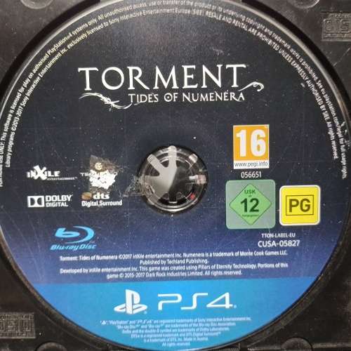 PS4 - Torment Tides of Numenera(Disc only)