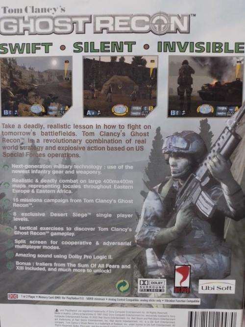 PS2 - Tom Clancy`s Ghost Recon