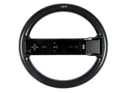 Wii - Logic 3 Sports Wheel (Motion Plus Add On Assessory Compatible) (New Sealed)