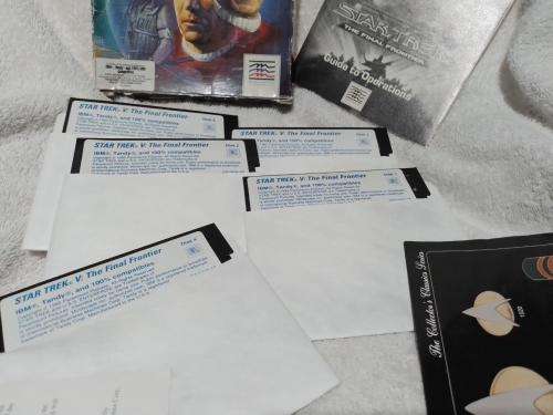 PC - Star Trek V The Final Frontier  (Big Boxed Game) (Retro) - IBM 5.25 Floppy Disks