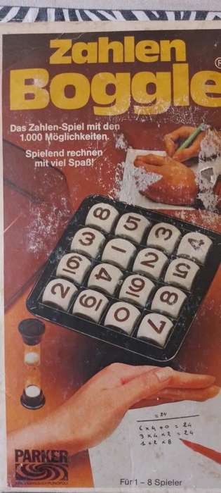Vintage Zahlen Boggle - 1981  - Parker Brothers - Numbers Boggle