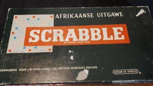 Vintage Scrabble Afrikaanse Uitgawe Spear`s Games