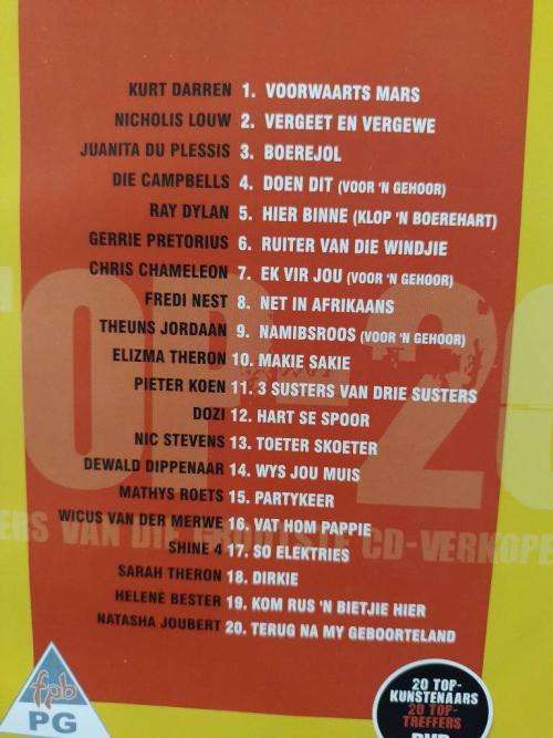 DVD - Huis Genoot - Top -20 Treffers Van Die Grootste CD-Verkopers