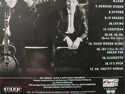 DVD - Roy Orbison - Black & White Night