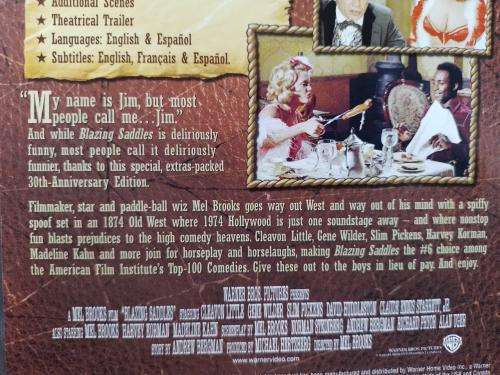 DVD - Mel Brooks Blazing Saddles 30th Anniversary Edition