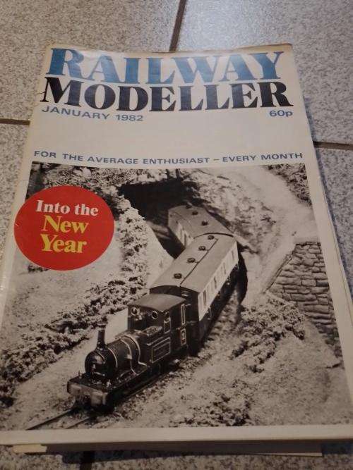 Job Lot Vintage Railway Modeller Magazines 1982 12 Issues January to December