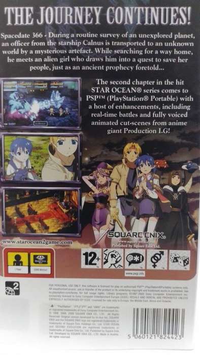 PSP - Star Ocean Second Evolution