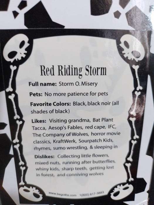 Begoths Red Riding Storm Series 5 - 12` Bleeding Edge (NOS)