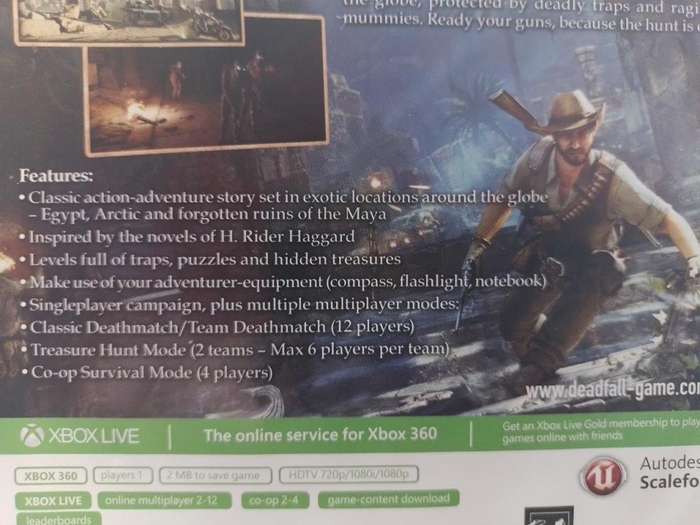 Xbox 360 - Deadfall Adventures