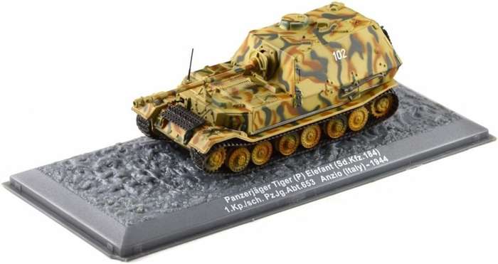 Combat Tanks Collection -  Panzerjager Tiger P Elefant SD KFZ 1 Anzio Italy 1944