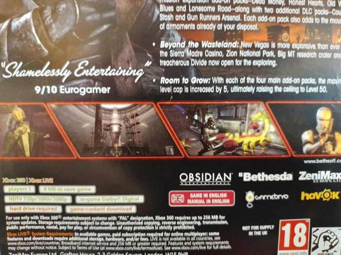 Xbox 360 - Fallout New Vegas Ultimate Edition