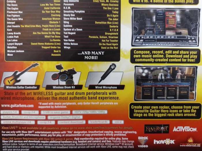 Xbox 360 - Guitar Hero World Tour