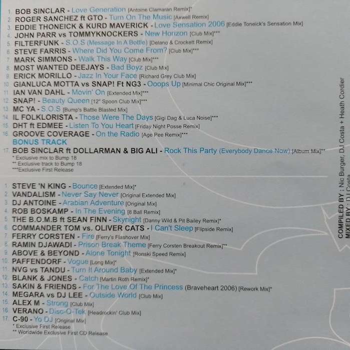CD - Bump 18 (2cd)