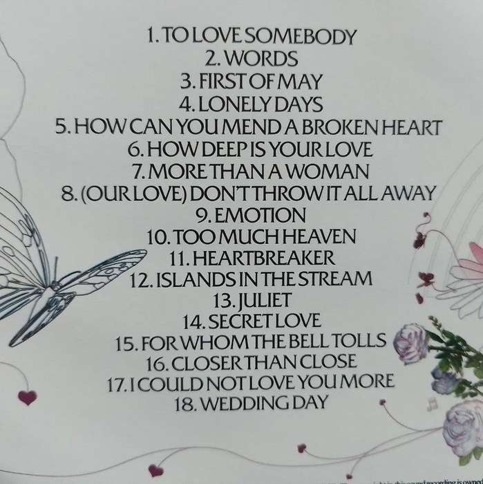 CD - BeeGees Love Songs