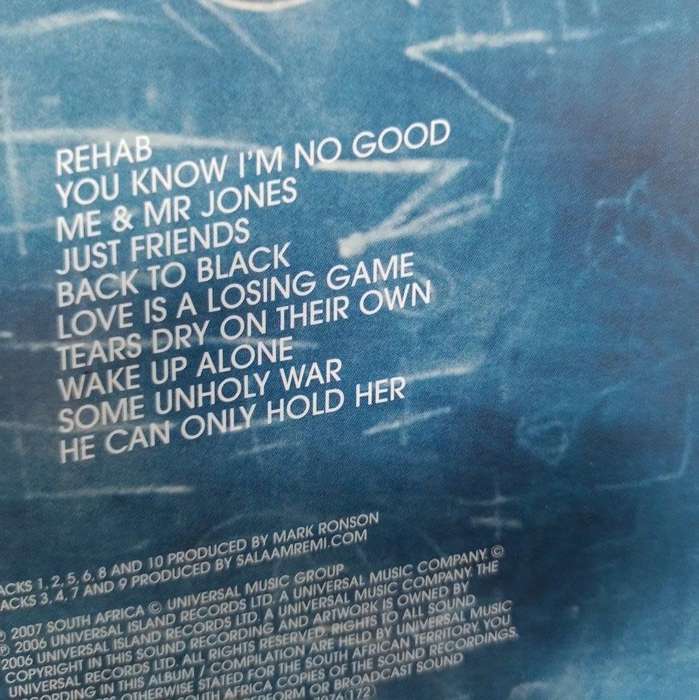 CD - Amy Winehouse - Back to Black