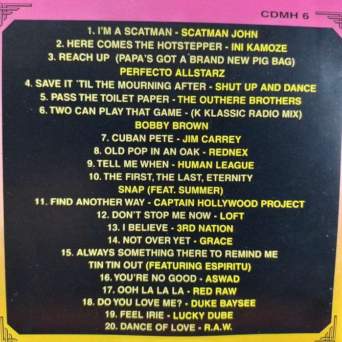 CD - Monster Hits Volume 6 -  CDMH 6
