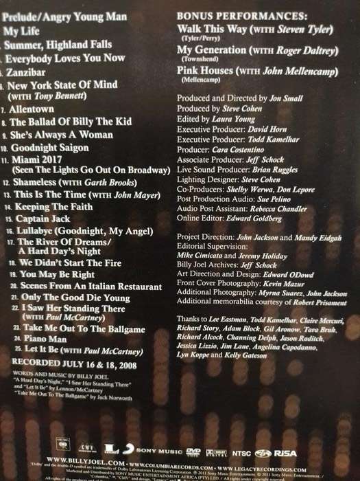 DVD - Billy Joel Live At Shea Stadium (NTSC)