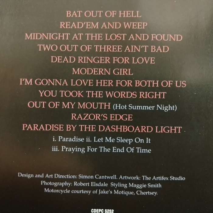 CD - Meat Loaf - Hits Out Of Hell