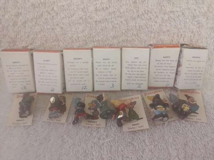Vintage Disneykins Seven Dwarfs Boxed