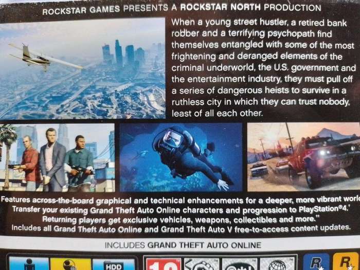 PS4 - Grand Theft Auto V Five