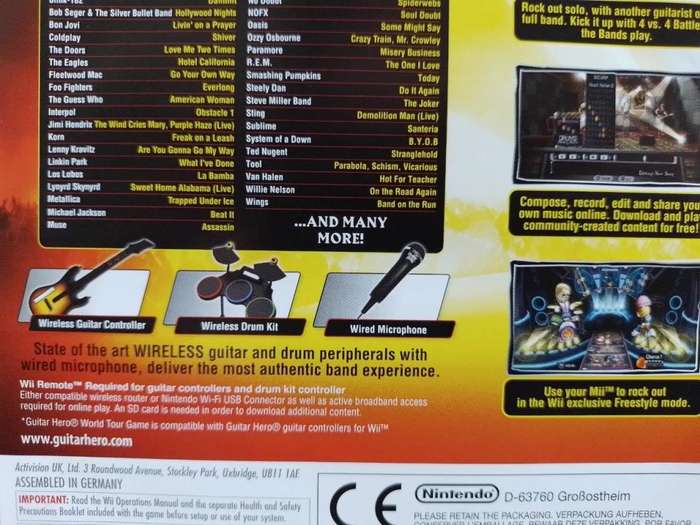 Wii - Guitar Hero World Tour