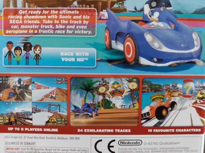 Wii - Sonic Sega All Stars Racing