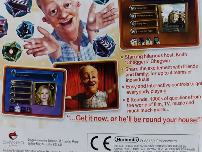 Wii - Cheggers Party Quiz