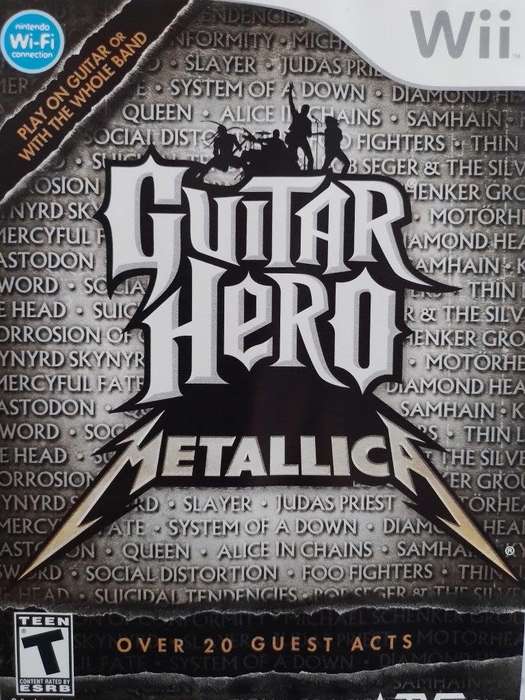 Wii - Guitar Hero Metallica (NTSC will not play on PAL Systems)