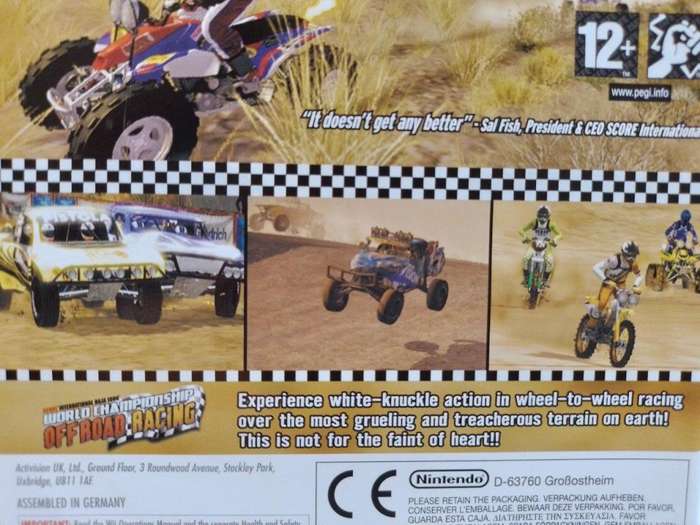 Wii - Score International Baja 1000 World Championship Off Road Racing