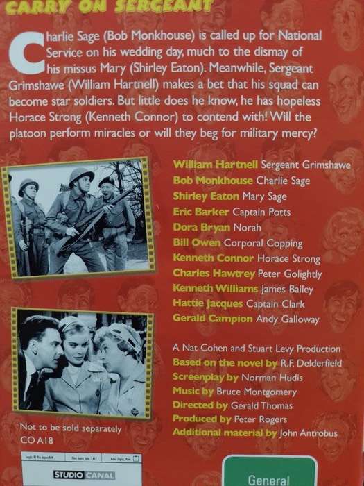 DVD - Carry On Sergeant