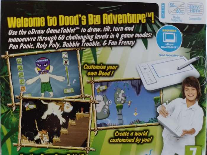 Wii - UDraw Dood's Big Adventure - Requires U Draw Tablet