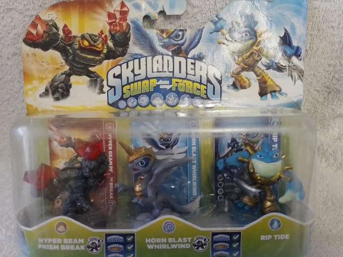 SKYLANDERS - Swap Force - Hyper Beam Horn Blast Whirlwind Riptide