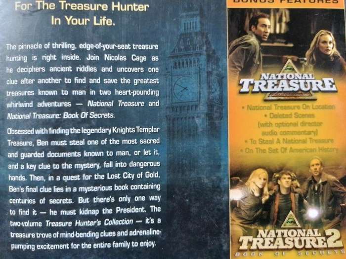 DVD - National Treasure - The Treasure Hunters Collection (1 & 2 - 4 Disc's)