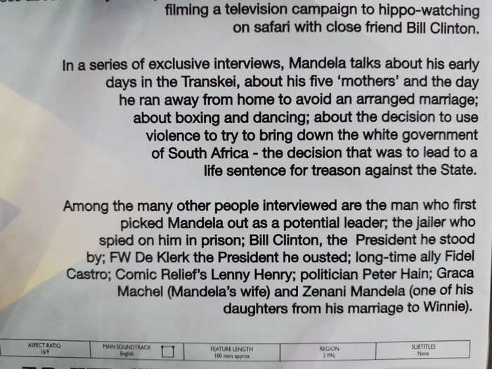 DVD - Mandela The Living Legend