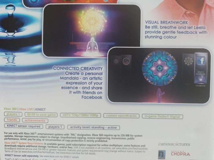 Xbox 360 - Deepak Chopra's Leela body, mind, spirit, play (Requires Kinect Sensor)
