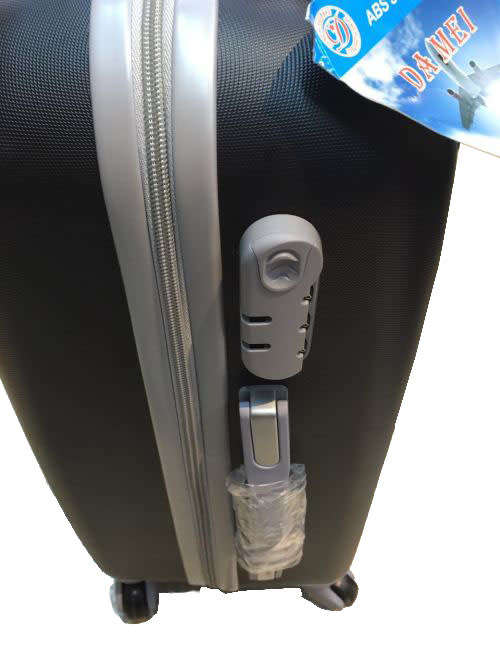 Set of 4 Suitcases Travel Trolley Luggage,ABS with Universal Wheels#Only Black Available
