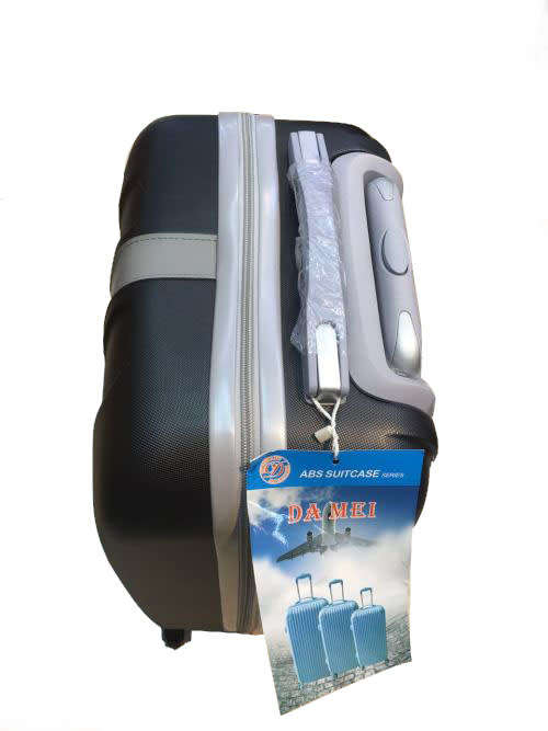 Set of 4 Suitcases Travel Trolley Luggage,ABS with Universal Wheels#Only Black Available