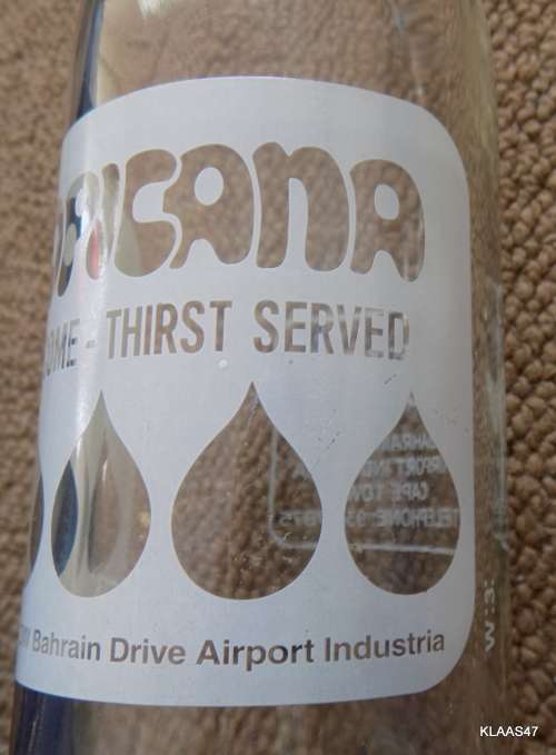 1980`s TROPICANA Empty Glass Bottle DAVID & SALKOW CAPE TOWN