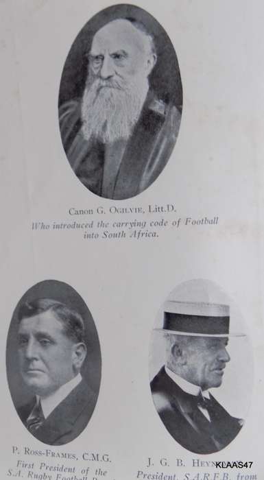 The History of South African Rugby Football 1875 - 1932 By: Ivor D. Difford