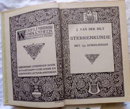 Sterrenkunde - J Van Der Bilt - Hardeband 1913