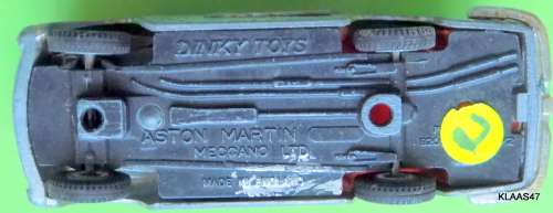 DINKY TOYS - ASTON MARTIN - MECCANO LTD - MADE IN ENGLAND -