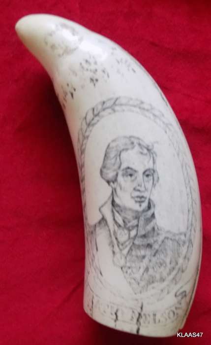 Horatio Nelson - H.M.S. Victory - Commemorative Replica Scrimshaw