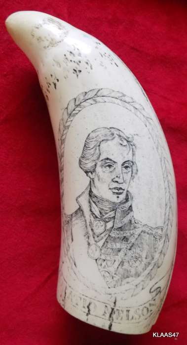 Horatio Nelson - H.M.S. Victory - Commemorative Replica Scrimshaw
