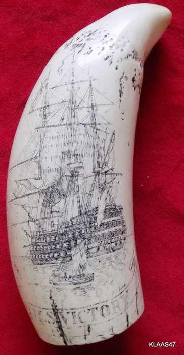 Horatio Nelson - H.M.S. Victory - Commemorative Replica Scrimshaw