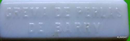Barry`s Pearl Cream / White Emty  Bottle / Milk glass  / Ctema Perlas De Barry