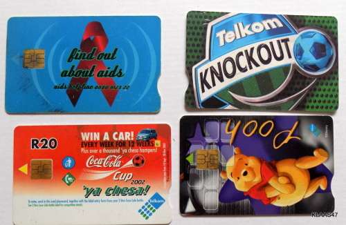 TELKOM PHONE CARDS - FOUR - VARIOUS