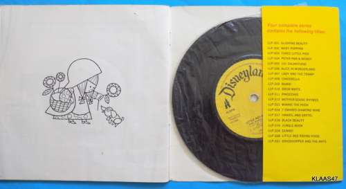 Little Red Riding Hood - See Hear and Read - Disneyland  LLP 328 - 7` Single and Story Book