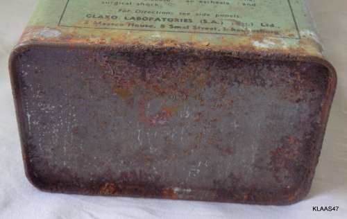 Vintage - Glucolin - Glaxo Lab - Rusty at bottom