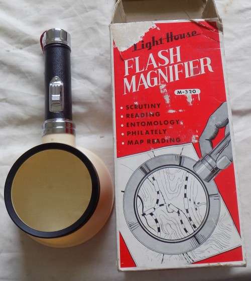 Vintage - LightHouse - Flash Magnifier - Original Box - M-320 - Made in Japan